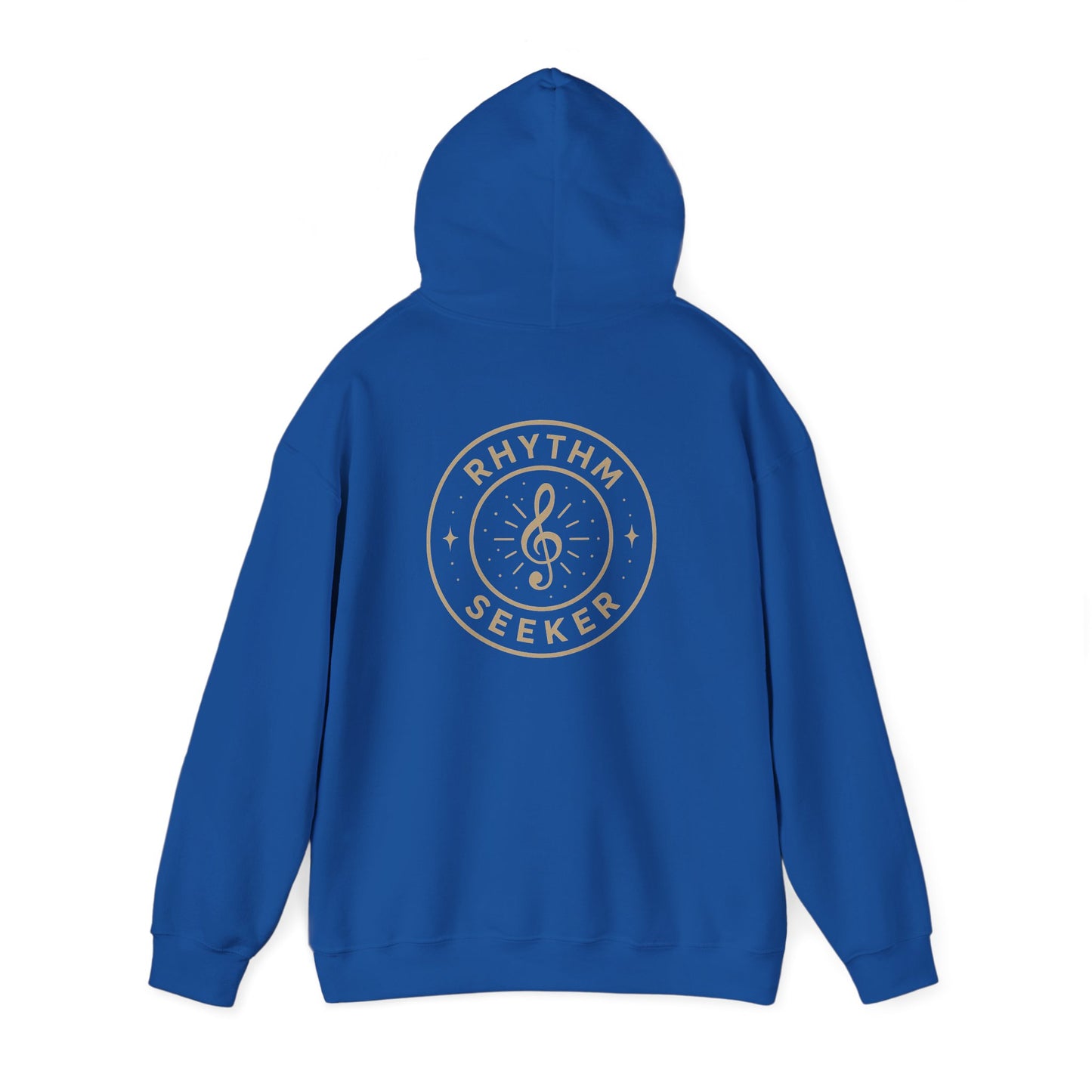 Rhythm Seeker Hooded Sweatshirt, Music Lover Hoodie, Casual Streetwear, Cozy Gift for Musicians, Thoughtful Present for Music Fans