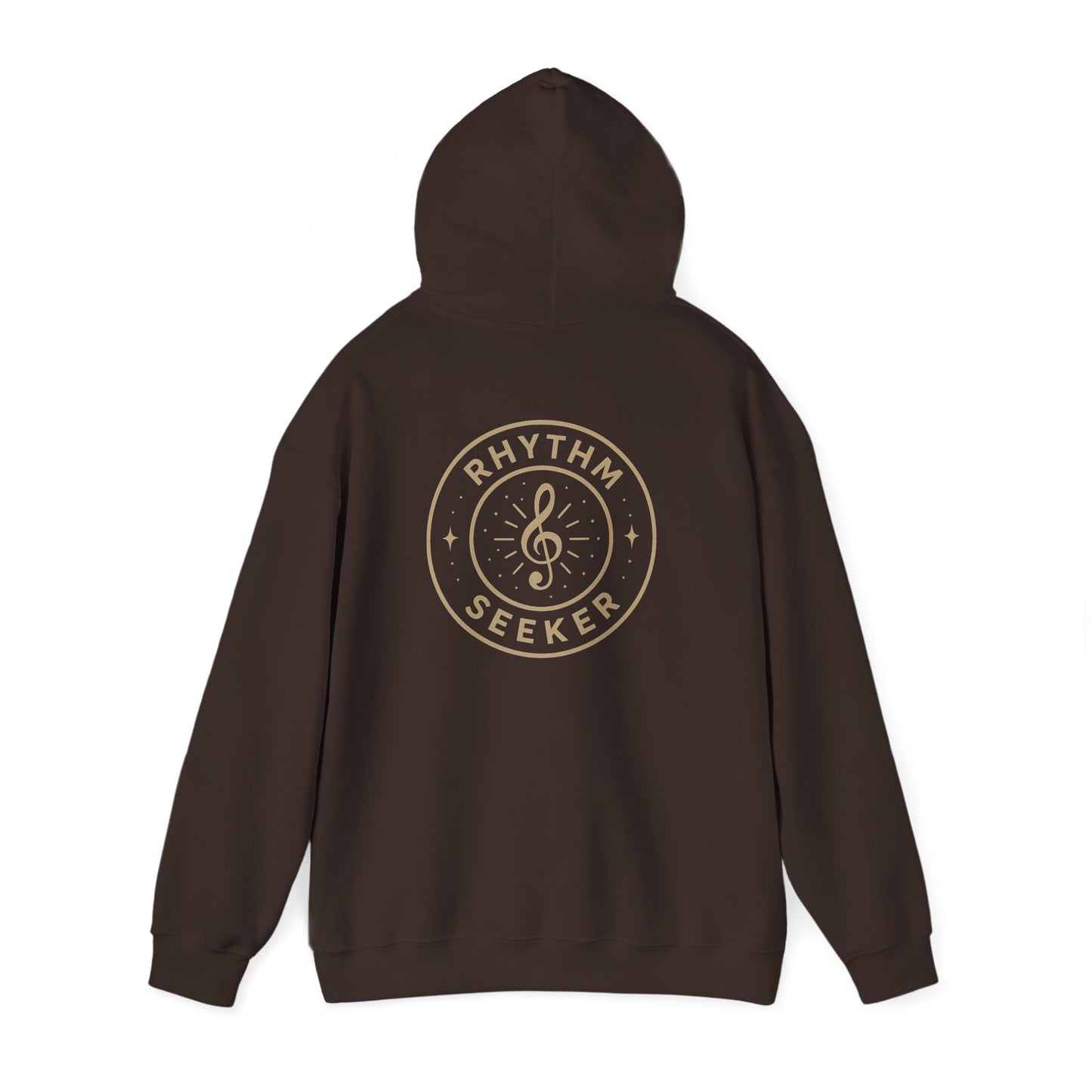 Rhythm Seeker Hooded Sweatshirt, Music Lover Hoodie, Casual Streetwear, Cozy Gift for Musicians, Thoughtful Present for Music Fans