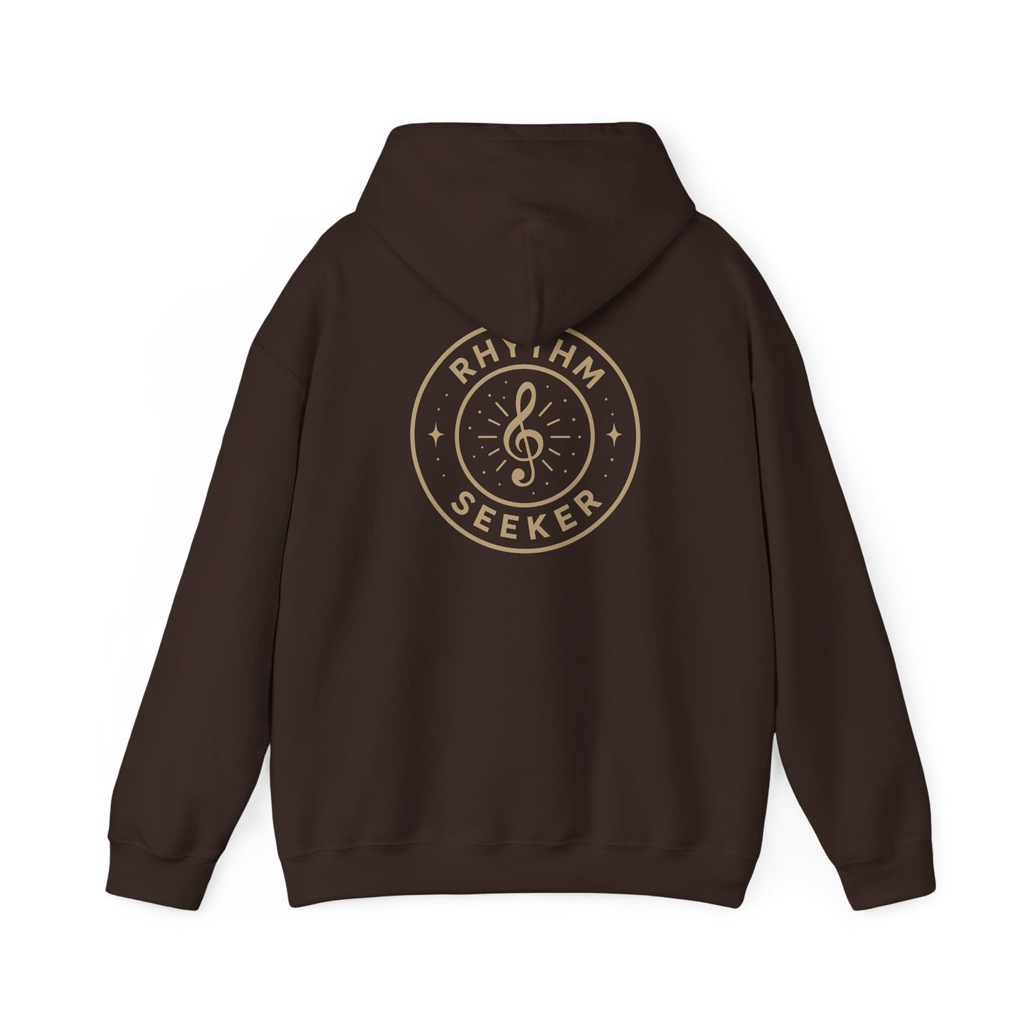 Rhythm Seeker Hooded Sweatshirt, Music Lover Hoodie, Casual Streetwear, Cozy Gift for Musicians, Thoughtful Present for Music Fans