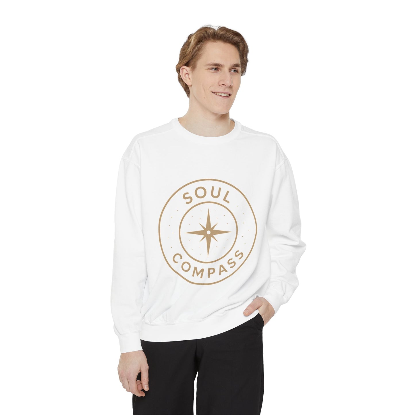 Soul Compass Sweatshirt, Unisex Cozy Gift, Mindfulness Apparel, Adventure Top, Inspirational Clothing