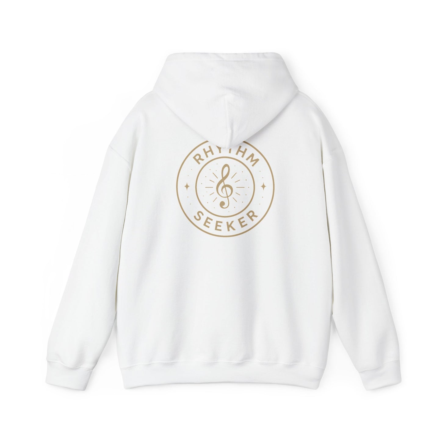 Rhythm Seeker Hooded Sweatshirt, Music Lover Hoodie, Casual Streetwear, Cozy Gift for Musicians, Thoughtful Present for Music Fans