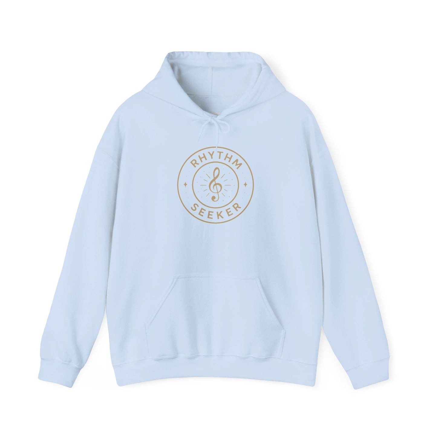 Rhythm Seeker Hooded Sweatshirt, Music Lover Hoodie, Casual Streetwear, Cozy Gift for Musicians, Thoughtful Present for Music Fans