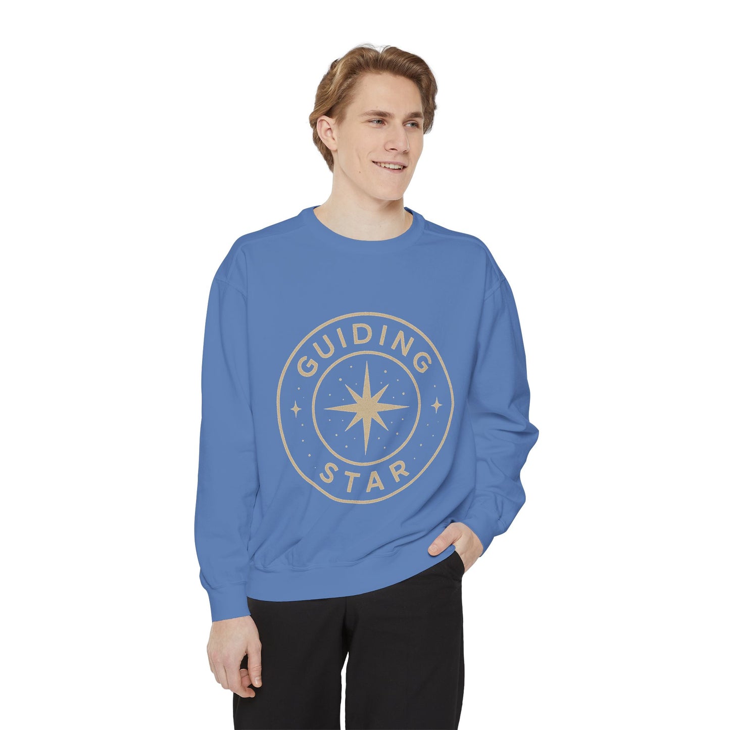 Guiding Star Sweatshirt | Cozy Unisex Sweatshirt for Stargazers | Ideal Gift for Inspiration, Motivation, Birthdays, & Celebrations