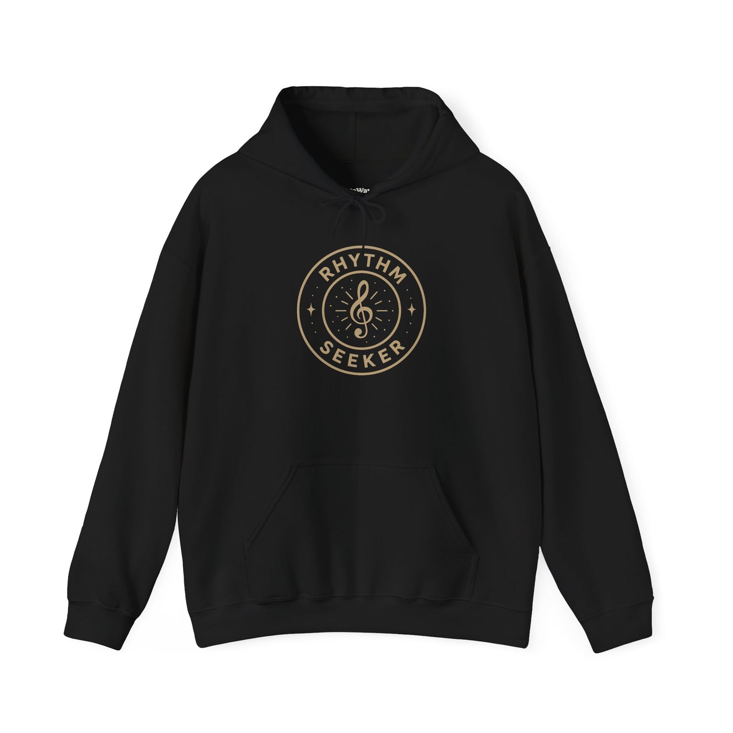 Rhythm Seeker Hooded Sweatshirt, Music Lover Hoodie, Casual Streetwear, Cozy Gift for Musicians, Thoughtful Present for Music Fans