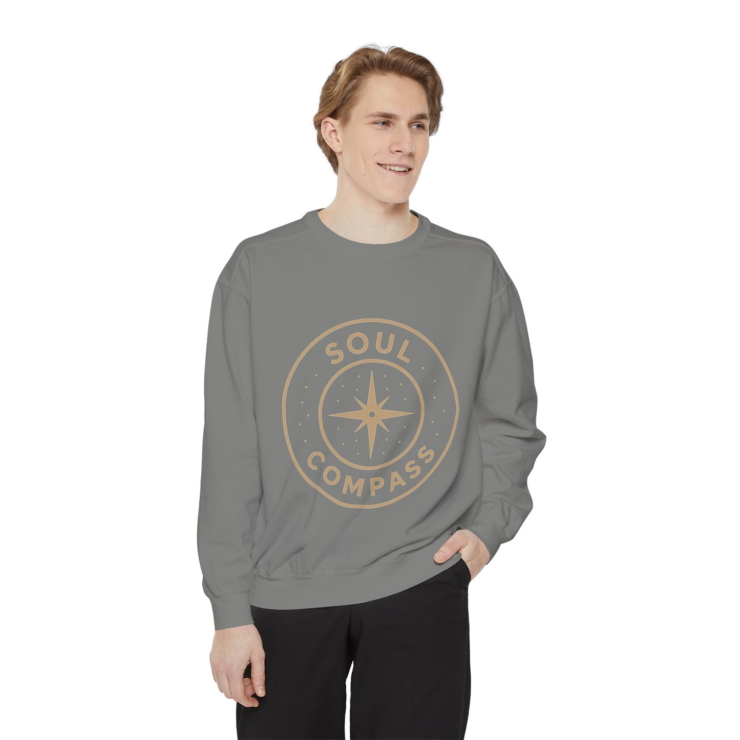 Soul Compass Sweatshirt, Unisex Cozy Gift, Mindfulness Apparel, Adventure Top, Inspirational Clothing