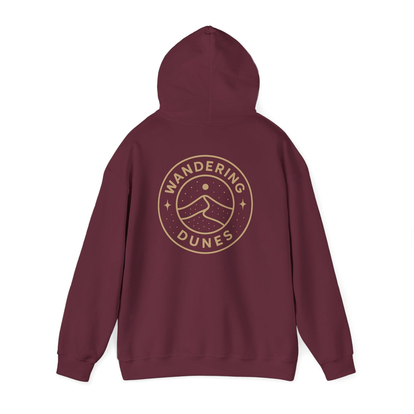 Wandering Dunes Hoodie - Cozy Unisex Sweatshirt for Adventurers, Perfect for Camping, Travel, Gifts, or Everyday Wear