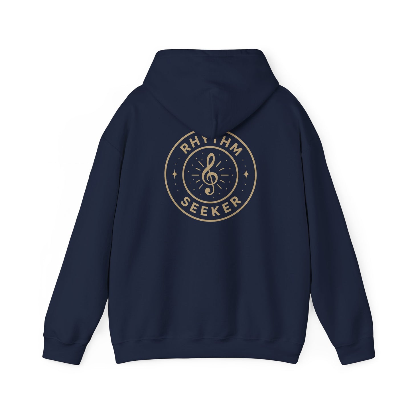 Rhythm Seeker Hooded Sweatshirt, Music Lover Hoodie, Casual Streetwear, Cozy Gift for Musicians, Thoughtful Present for Music Fans