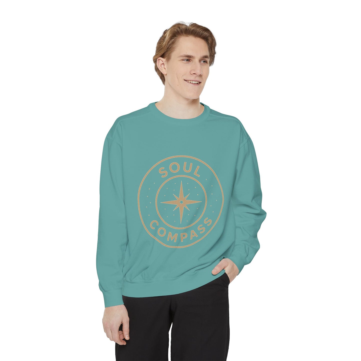 Soul Compass Sweatshirt, Unisex Cozy Gift, Mindfulness Apparel, Adventure Top, Inspirational Clothing