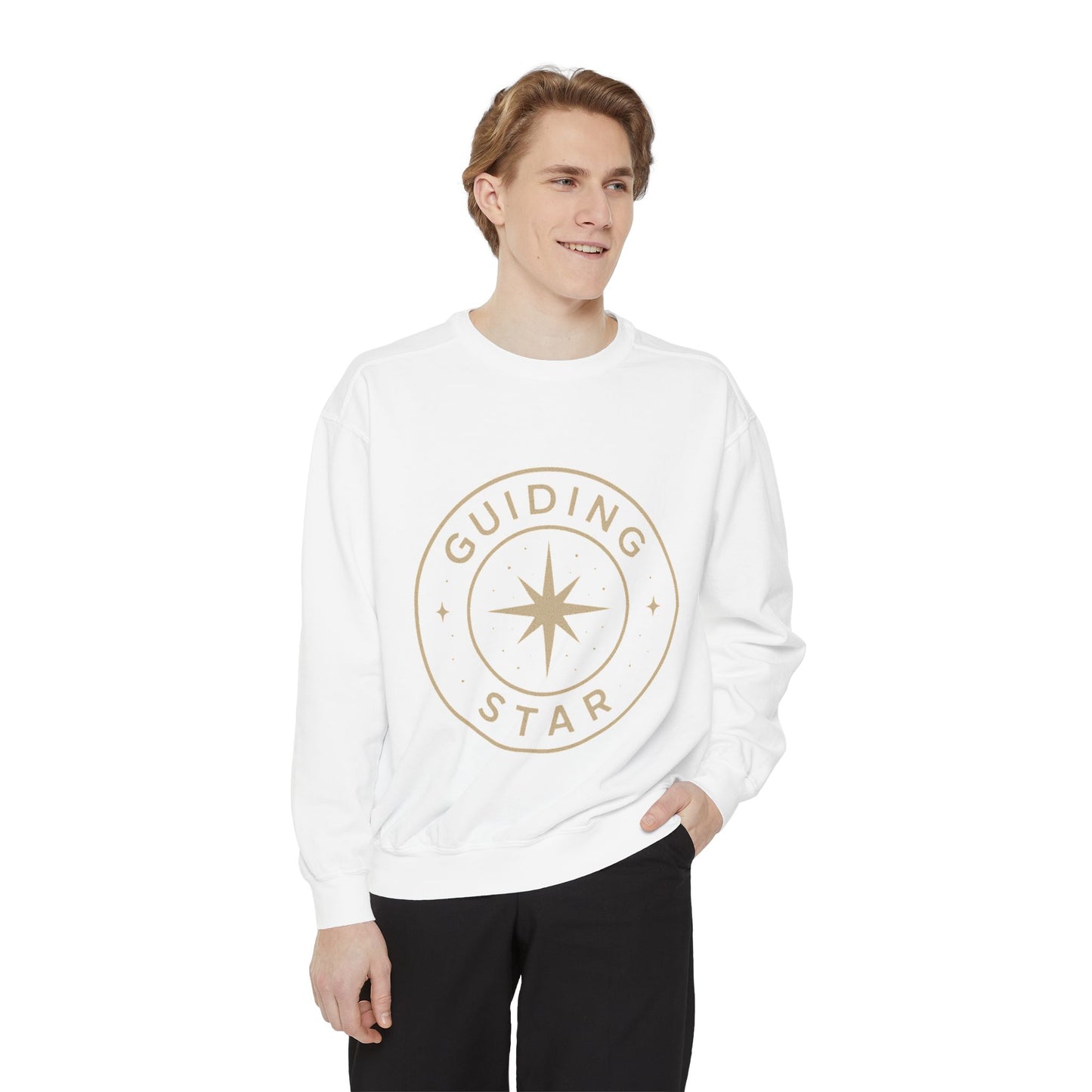 Guiding Star Sweatshirt | Cozy Unisex Sweatshirt for Stargazers | Ideal Gift for Inspiration, Motivation, Birthdays, & Celebrations