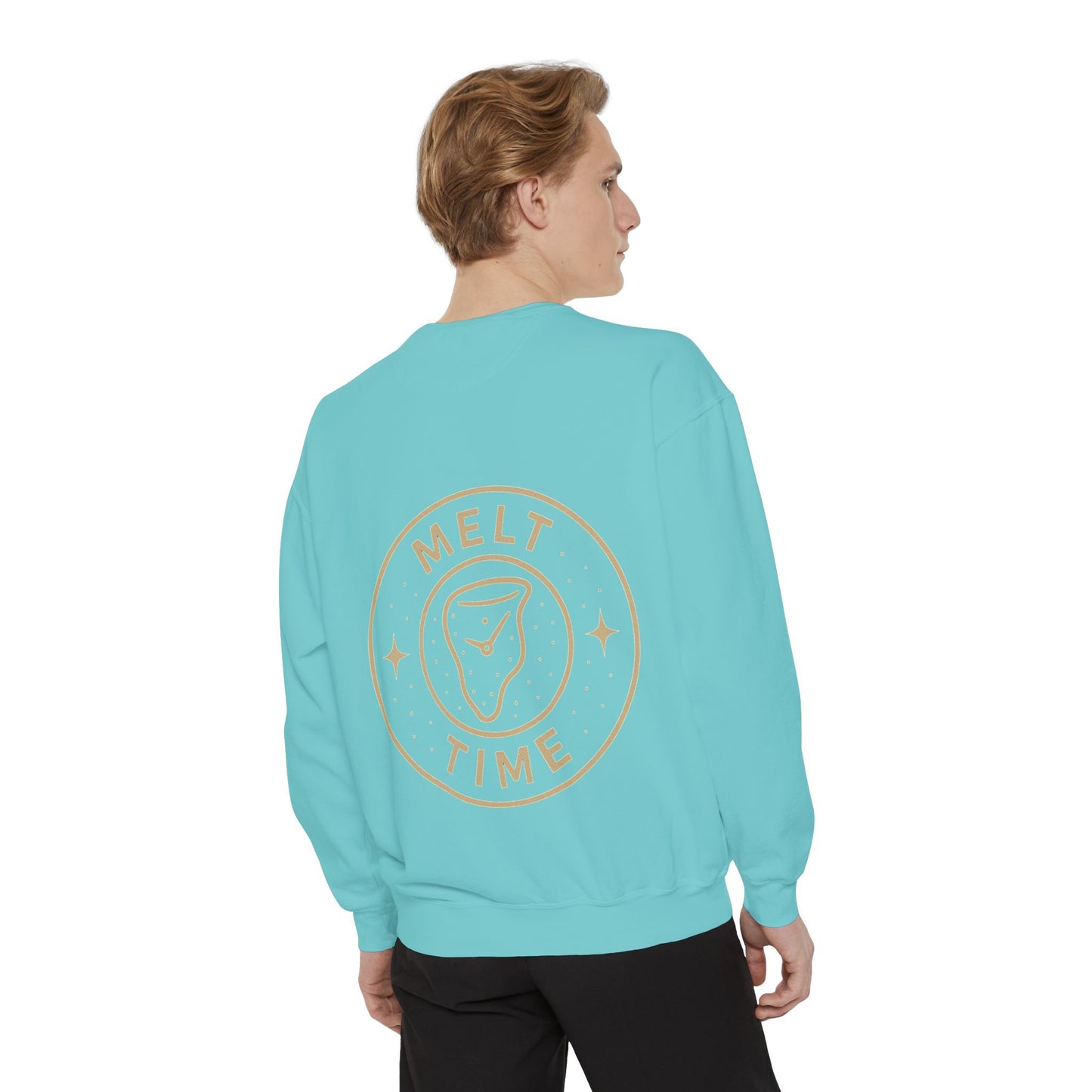 Melt Time Unisex Garment-Dyed Sweatshirt, Cozy Sweatshirt for Relaxation, Casual Wear, Gift for Friends, Fun Gift for Holidays, Trendy [...]