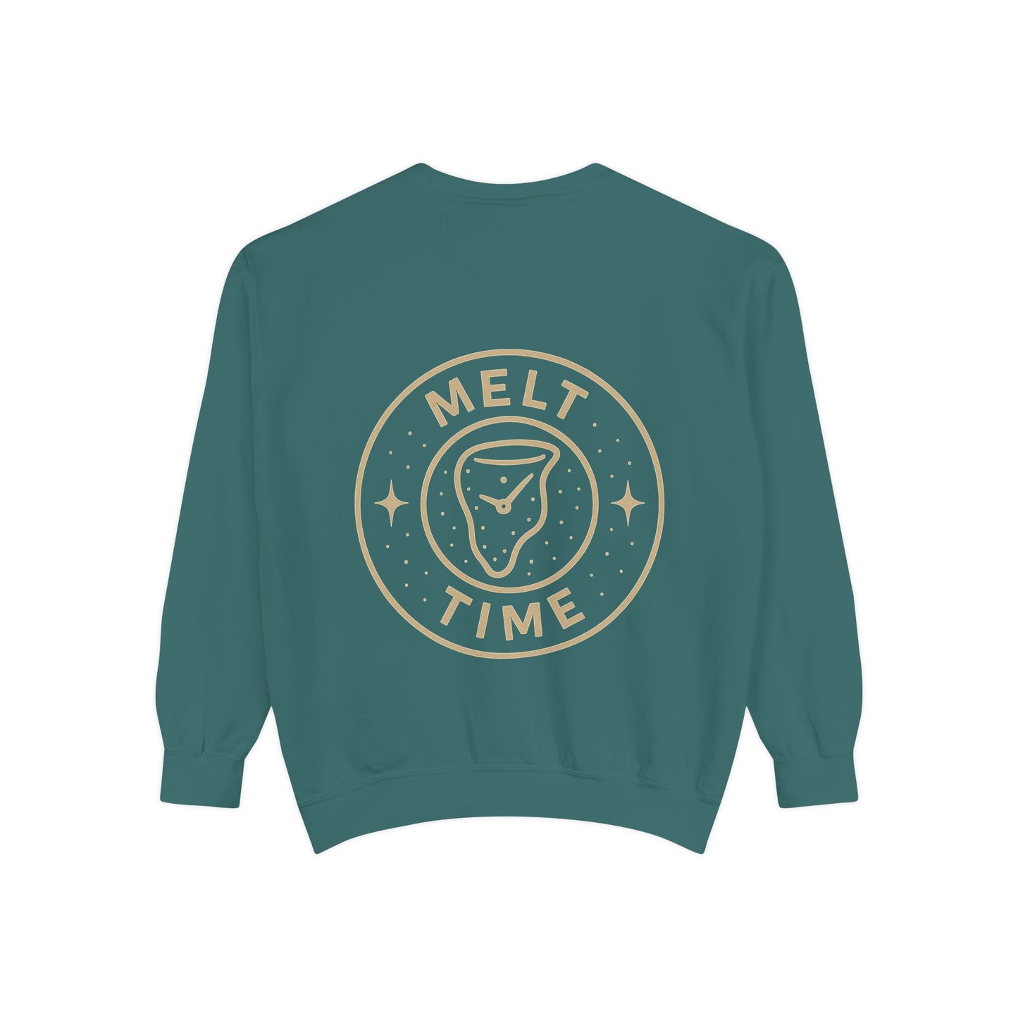 Melt Time Unisex Garment-Dyed Sweatshirt, Cozy Sweatshirt for Relaxation, Casual Wear, Gift for Friends, Fun Gift for Holidays, Trendy [...]