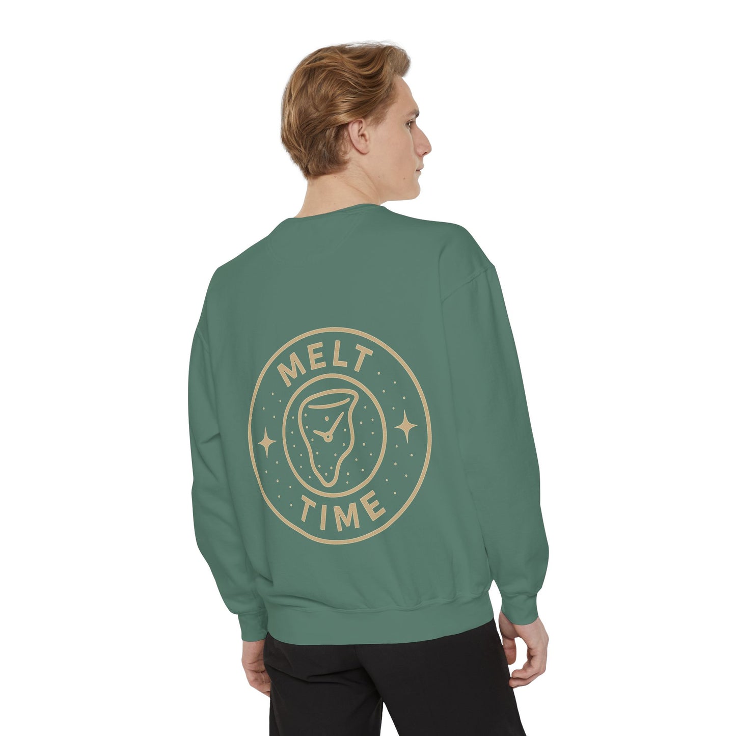 Melt Time Unisex Garment-Dyed Sweatshirt, Cozy Sweatshirt for Relaxation, Casual Wear, Gift for Friends, Fun Gift for Holidays, Trendy [...]