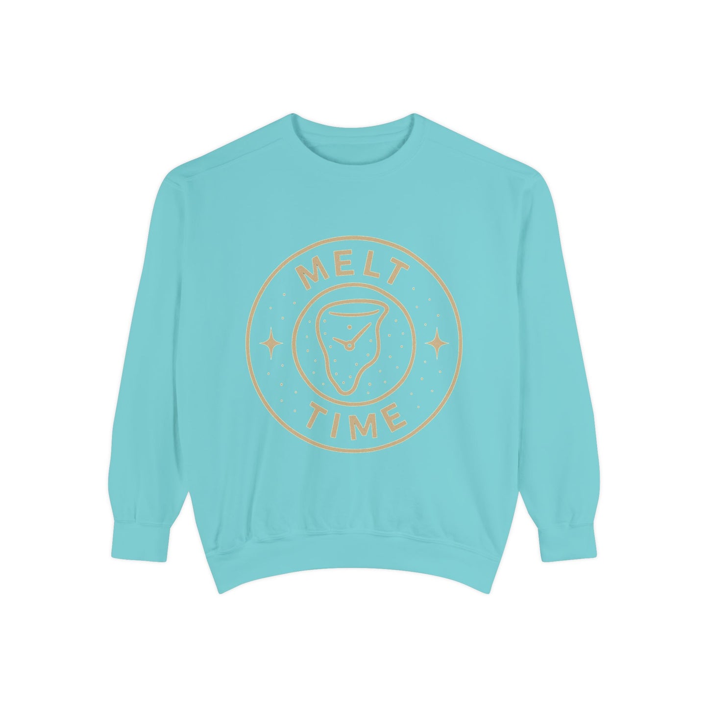 Melt Time Unisex Garment-Dyed Sweatshirt, Cozy Sweatshirt for Relaxation, Casual Wear, Gift for Friends, Fun Gift for Holidays, Trendy [...]