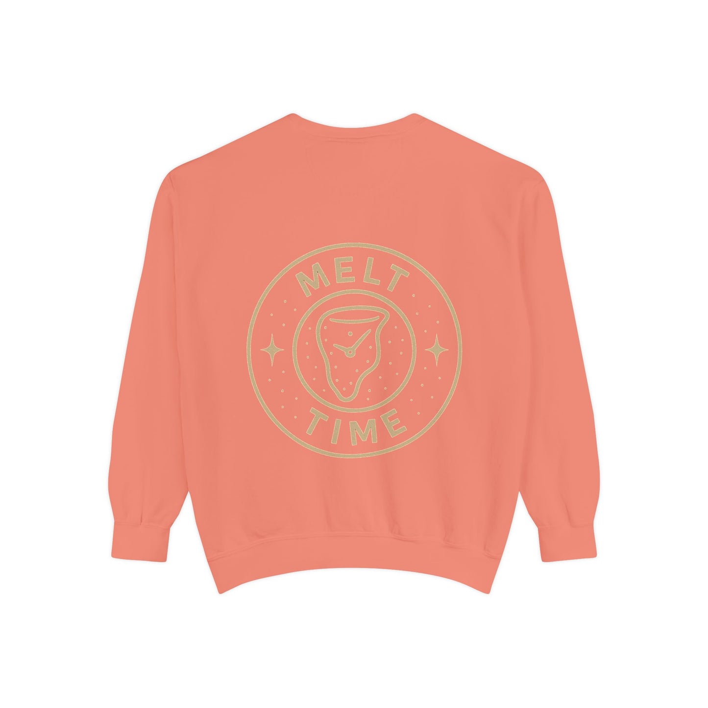 Melt Time Unisex Garment-Dyed Sweatshirt, Cozy Sweatshirt for Relaxation, Casual Wear, Gift for Friends, Fun Gift for Holidays, Trendy [...]