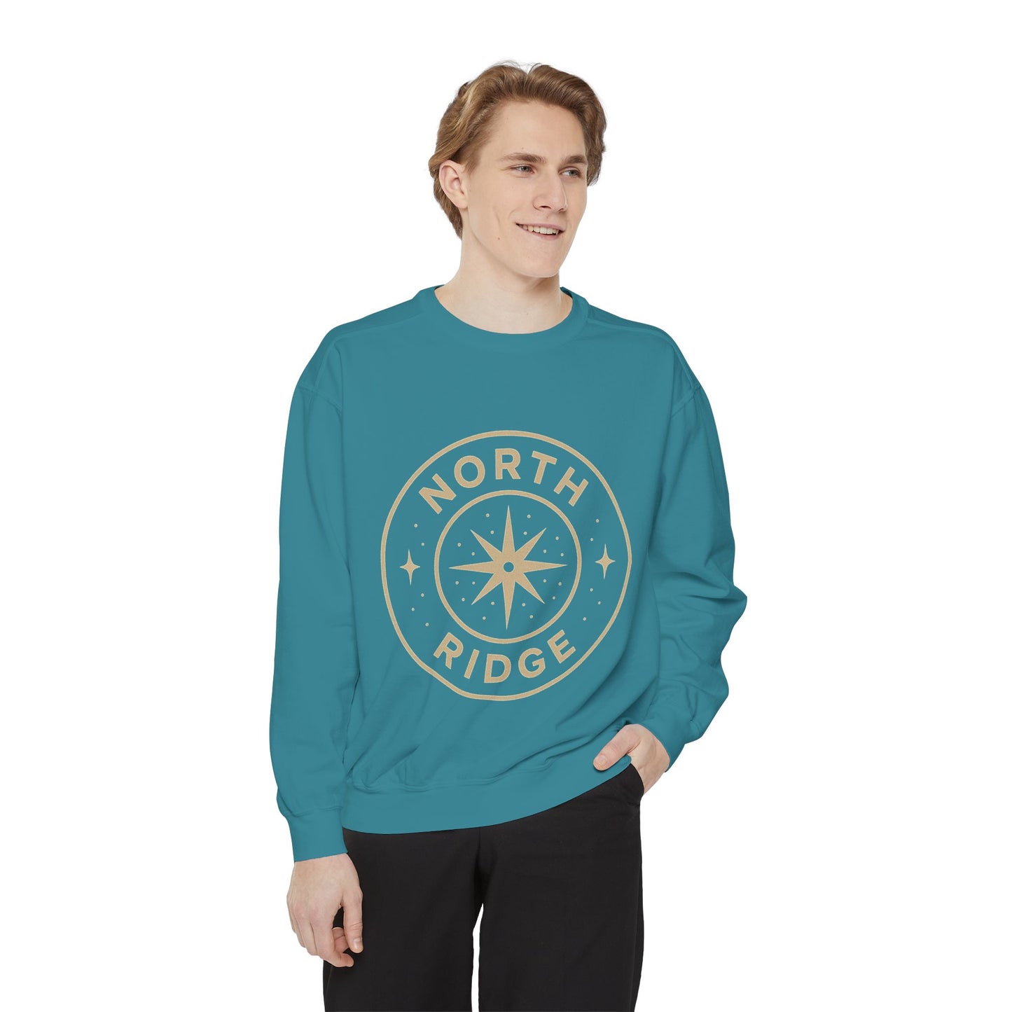 Cozy Unisex Garment-Dyed Sweatshirt with North Ridge Compass Design, Perfect for Outdoor Lovers, Travel Gifts, Casual Wear, Fall [...]