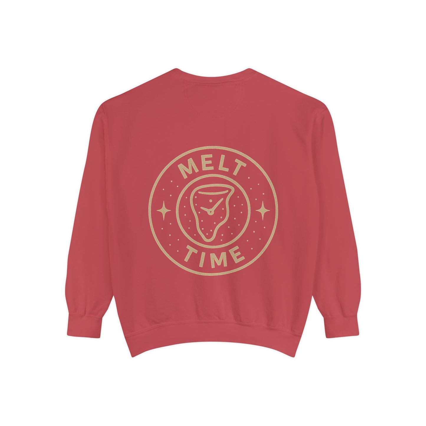Melt Time Unisex Garment-Dyed Sweatshirt, Cozy Sweatshirt for Relaxation, Casual Wear, Gift for Friends, Fun Gift for Holidays, Trendy [...]