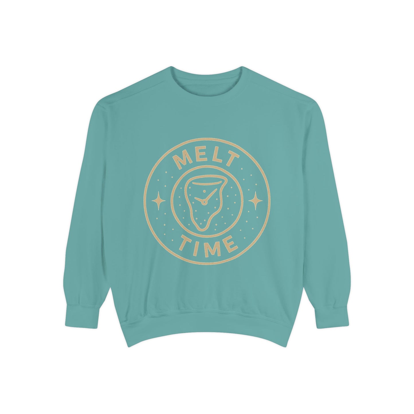 Melt Time Unisex Garment-Dyed Sweatshirt, Cozy Sweatshirt for Relaxation, Casual Wear, Gift for Friends, Fun Gift for Holidays, Trendy [...]