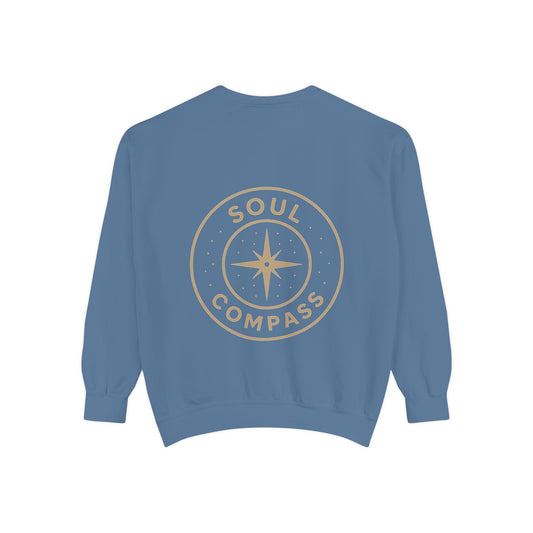 Soul Compass Sweatshirt, Unisex Cozy Gift, Mindfulness Apparel, Adventure Top, Inspirational Clothing