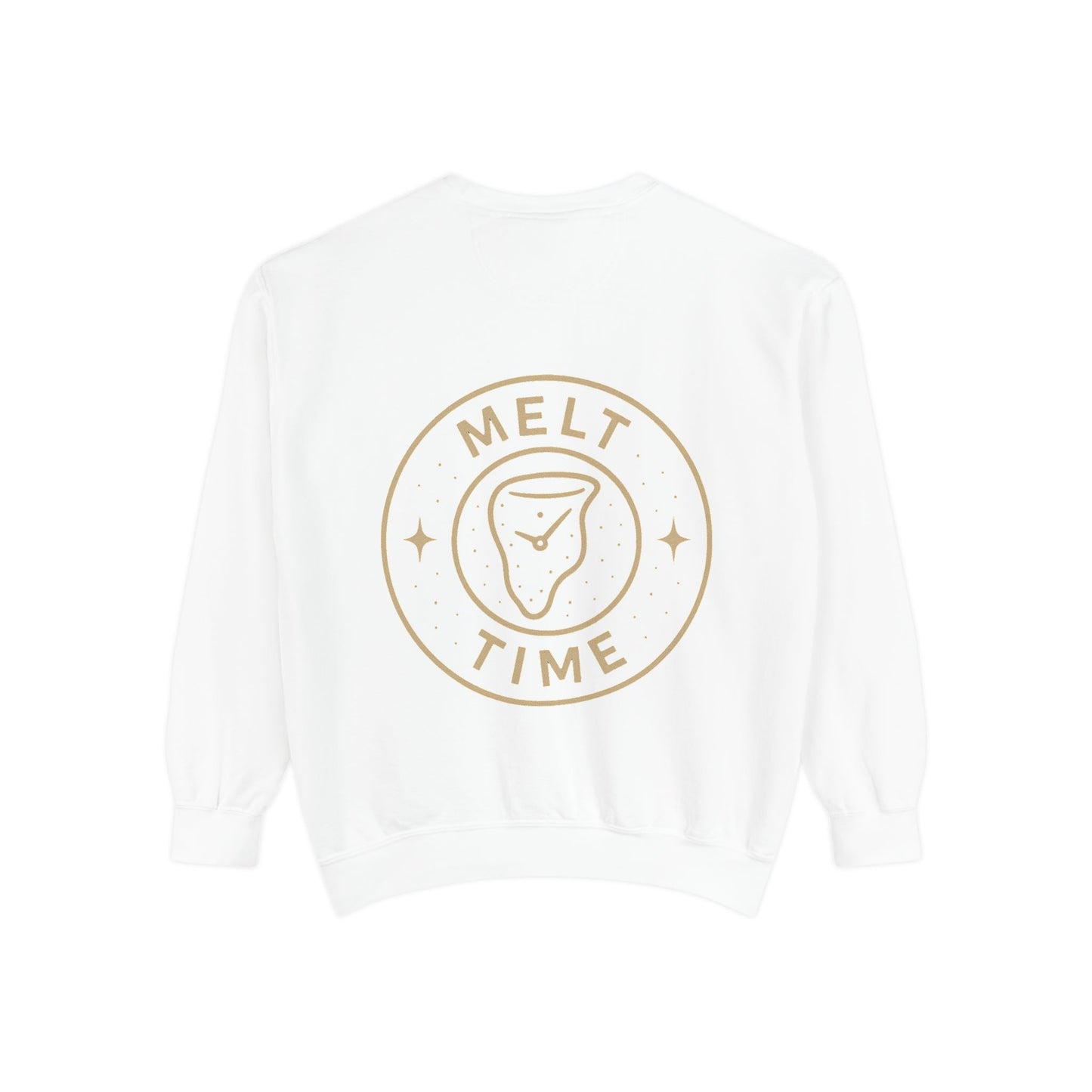 Melt Time Unisex Garment-Dyed Sweatshirt, Cozy Sweatshirt for Relaxation, Casual Wear, Gift for Friends, Fun Gift for Holidays, Trendy [...]