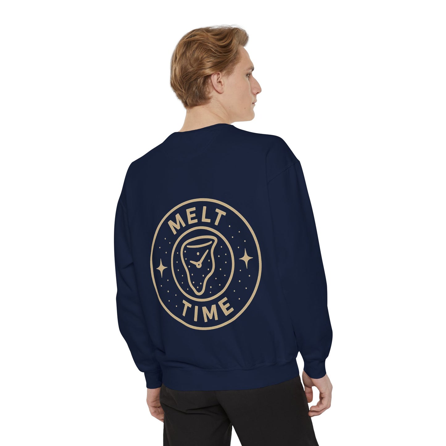 Melt Time Unisex Garment-Dyed Sweatshirt, Cozy Sweatshirt for Relaxation, Casual Wear, Gift for Friends, Fun Gift for Holidays, Trendy [...]