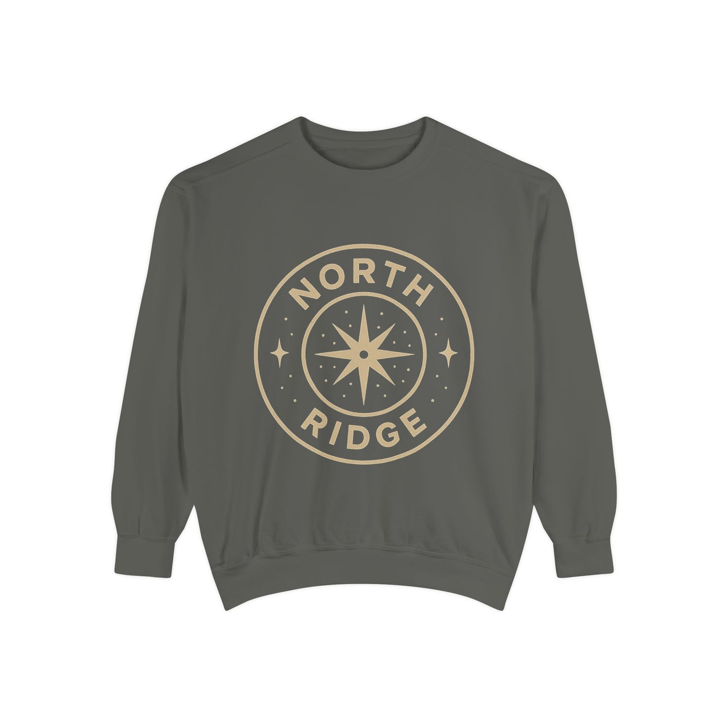 Cozy Unisex Garment-Dyed Sweatshirt with North Ridge Compass Design, Perfect for Outdoor Lovers, Travel Gifts, Casual Wear, Fall [...]