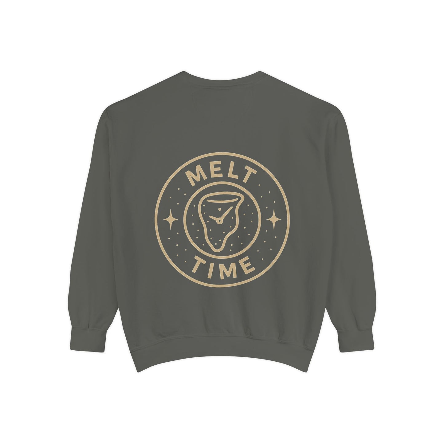 Melt Time Unisex Garment-Dyed Sweatshirt, Cozy Sweatshirt for Relaxation, Casual Wear, Gift for Friends, Fun Gift for Holidays, Trendy [...]