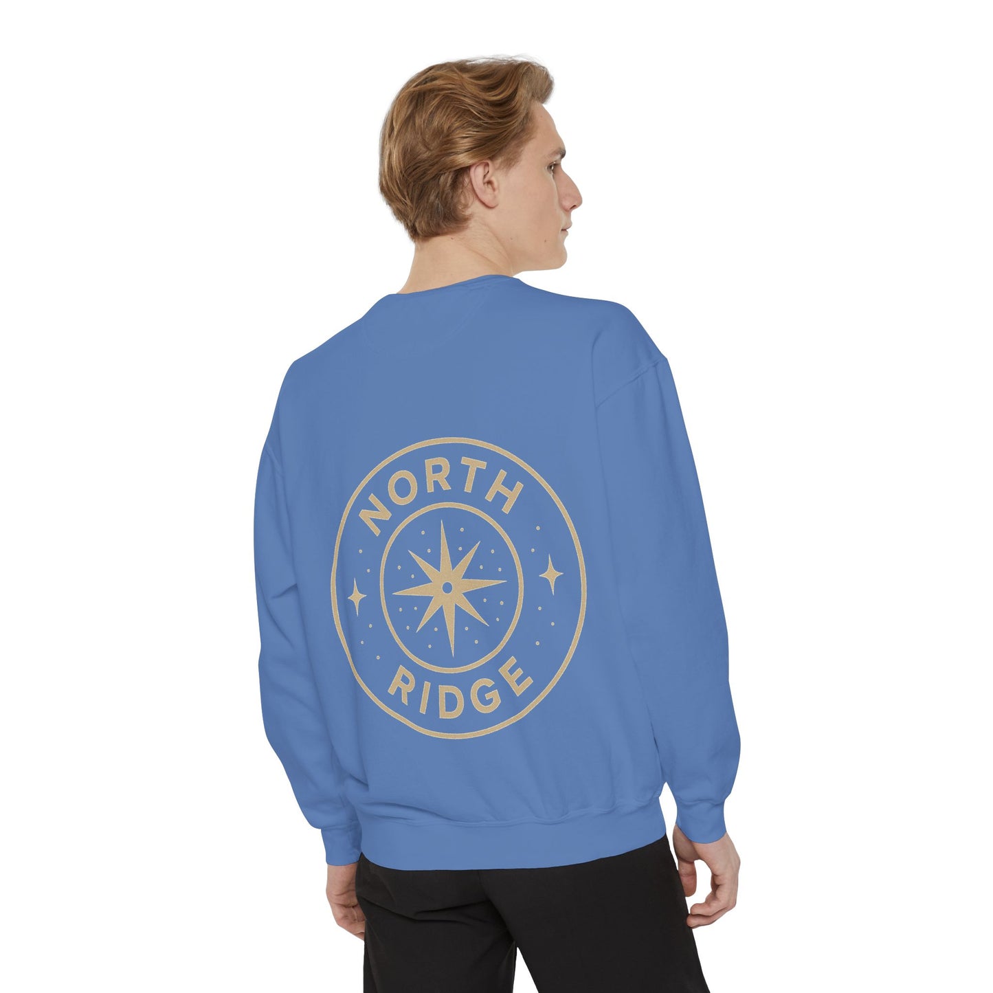 Cozy Unisex Garment-Dyed Sweatshirt with North Ridge Compass Design, Perfect for Outdoor Lovers, Travel Gifts, Casual Wear, Fall [...]