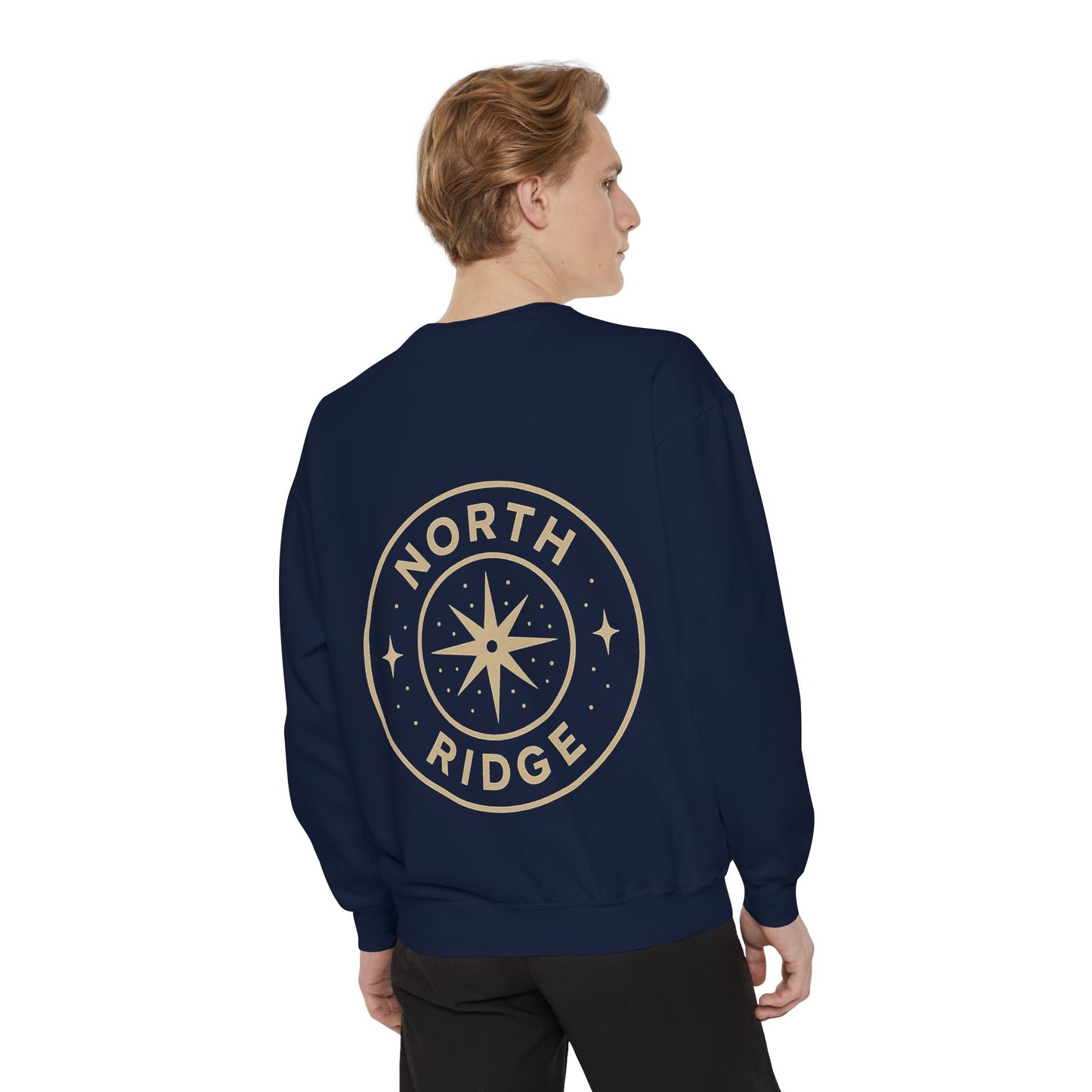 Cozy Unisex Garment-Dyed Sweatshirt with North Ridge Compass Design, Perfect for Outdoor Lovers, Travel Gifts, Casual Wear, Fall [...]